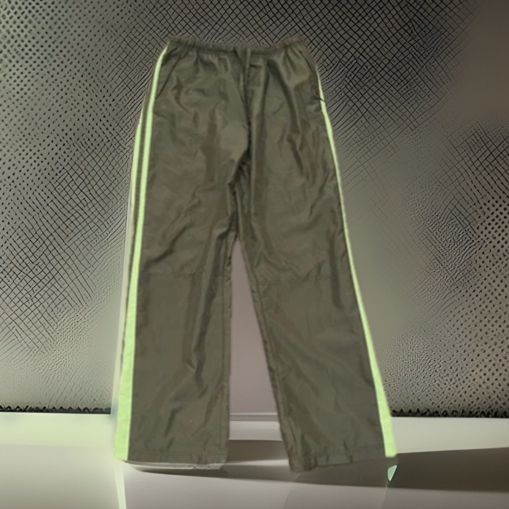 Tek Gear Women’s Lined Full Zip Activewear Green Wide Leg Track Pants
